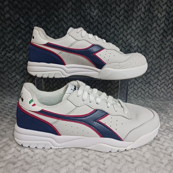 Diadora Other - Diadora Maverick Americana Men's Sneakers Shoes Dawn Blue White Italy Logo Sz 8